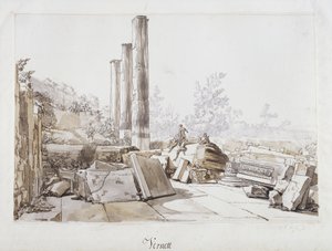Ruïnes van de Tempel van Serapis in Pozzuoli, 1750