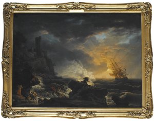 Schipbreuk door Claude Joseph Vernet