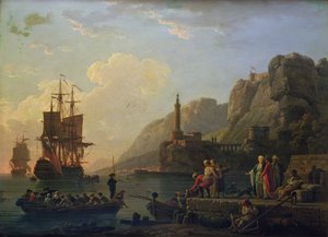 De haven door Claude Joseph Vernet