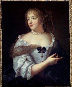Portret van de schrijfster Marie de Rabutin Chantal, Markiezin de Sevigne (1626-1696) (schilderij door Claude Lefebvre (1632-1675)) 17e eeuw