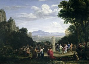 De Aanbidding van het Gouden Kalf door Claude Lorrain (1600 82)