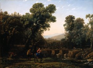 De vlucht naar Egypte door Claude Lorrain (1600 82)