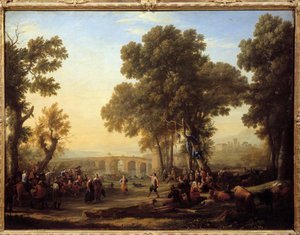 Het dorpsfeest door Claude Lorrain