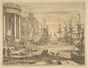 Inscheping van St. Ursula door Claude Lorrain