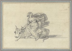 Europa op de stier (Studies van dieren uit het Dierenalbum)