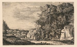 Vlucht naar Egypte door Claude Lorrain