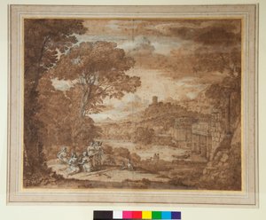Landschap met de nimf Egeria rouwend om Numa