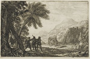 Scène van Bandieten door Claude Lorrain