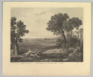 Zeegezicht met Bacchus en Ariadne, 1742 door Claude Lorrain