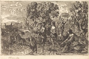 De Voorde (Le passage du gué) door Claude Lorrain