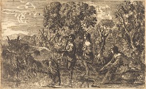 De doorwaadbare plaats door Claude Lorrain