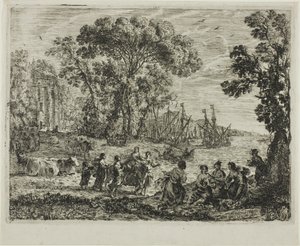 De verkrachting van Europa door Claude Lorrain
