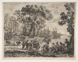 De verkrachting van Europa door Claude Lorrain