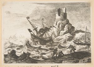 Het Schipbreuk door Claude Lorrain