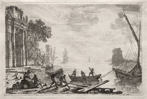 De Zonsondergang, 1634 door Claude Lorrain