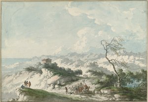 Tweede Uitzicht op het Platteland van Agrigento door Claude Louis Chatelet