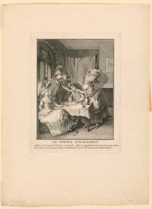 De Dubbele Verloving door Claude Louis Desrais