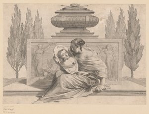 Allegorie op Anna van Oostenrijk door Claude Mellan