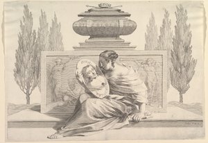 Allegorie ter ere van Anna van Oostenrijk, ca. 1643 door Claude Mellan