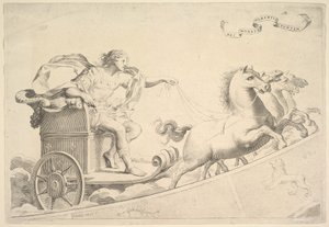 Allegorie ter Ere van Lodewijk XIV door Claude Mellan