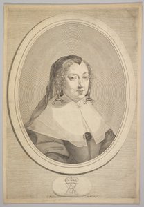 Anna van Oostenrijk, ca. 1645 door Claude Mellan