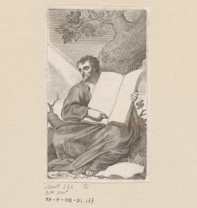 H. Augustinus aan de voet van een boom gezeten