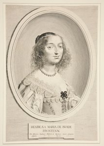 Henriette-Marie Montmort de Buade-Frontenac door Claude Mellan