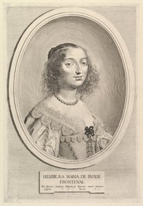 Henriette-Marie de Buade-Frontenac door Claude Mellan