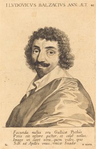 Jean-Louis Guez de Balzac door Claude Mellan