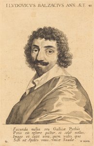Jean-Louis Guez de Balzac door Claude Mellan