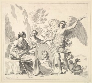 Louis-Emmanuel de Valois, graaf van Alais en hertog van Angoulême door Claude Mellan