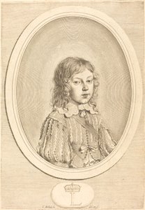 Lodewijk XIV als jongen door Claude Mellan