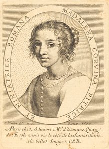 Maddalena Corvina door Claude Mellan