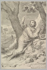 St. Augustinus, 1660 door Claude Mellan