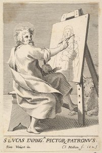 St. Lucas schildert de Maagd, 1625