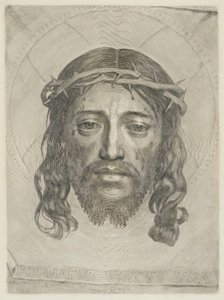De Sudarium door Claude Mellan