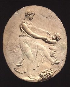 Bacchante en een jonge satyr