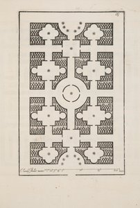 Ontwerp voor Parterre, uit Theatre des Plans et Jardinages, uitgegeven 1652
