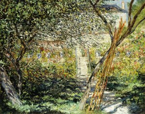 Een tuin in Vetheuil, 1881 door Claude Monet