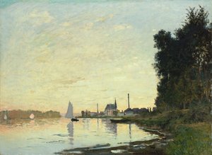 Argenteuil, late namiddag, 1872 door Claude Monet