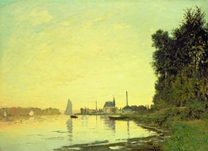 Argenteuil, aan het Eind van de Middag, 1872 door Claude Monet