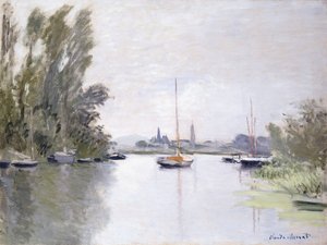 Argenteuil, uitzicht op de kleine arm van de Seine, 1872 door Claude Monet