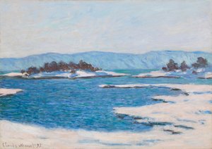 Aan de rand van de fjord van Christiania, 1895 door Claude Monet