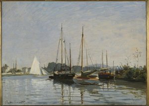 Pleziervaartuigen, Argenteuil door Claude Monet