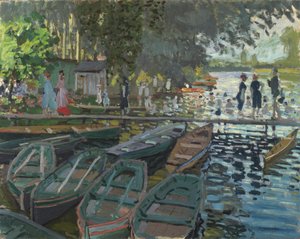 Badhuis bij La Grenouillere door Claude Monet