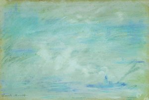 Boot op de Theems, nevel effect, 1901 door Claude Monet