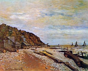 Scheepswerf bij Honfleur, 1864