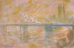 Charing-Cross Brug in Londen door Claude Monet