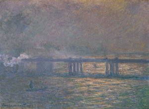 Charing Cross Brug door Claude Monet