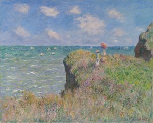 Klifwandeling bij Pourville door Claude Monet